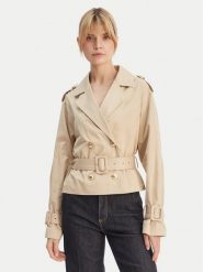 Guess Trencz W6GL21 W1954 Beżowy Regular Fit. Brązowe płaszcze Guess, xxl, z aplikacjami, z syntetyku, bez kaptura. Za 694.99 zł.