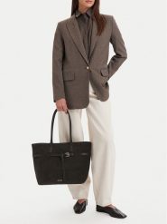 GINO ROSSI Torebka EO-LA224-19592-1 Brązowy. Brązowe shopper bag Gino Rossi, bez wzorów, ze skóry, bez dodatków. Za 459.99 zł.