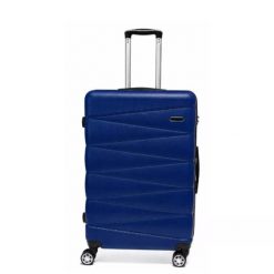 Walizka na kółkach Sapphire ST-2240 granatowa - średnia M DUO. Niebieskie walizki SAPPHIRE, duże. W wyprzedaży za 119.00 zł.