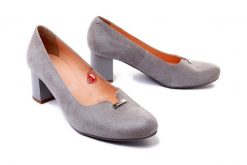 BIOECO BY ARKA 6192 0984 szary, czółenka damskie. Szare czółenka Bioeco by Arka, bez wzorów, ze skóry, bez obcasa, na obcasie, bez zapięcia. Za 206.94 zł.