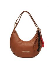 LOVE MOSCHINO Torebka JC4308PP0MK1120A Brązowy. Brązowe listonoszki Love Moschino, bez wzorów, ze skóry, bez dodatków. Za 709.99 zł.