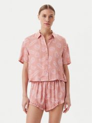 Hunkemöller Koszulka piżamowa 301513 Beżowy Regular Fit. Brązowe koszule nocne Hunkemöller, l, bez wzorów, z wiskozy, bez ramiączek. Za 79.99 zł.