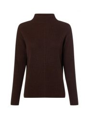 Marie Lund Sweter Kobiety Bawełna brązowy, XS. Brązowe swetry Marie Lund, uniwersalny, bez wzorów, z bawełny, klasyczne, bez ramiączek. Za 299.95 zł.