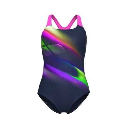 Damski kostium kąpielowy 1-częściowy Arena Diagonals PR. Niebieskie stroje jednoczęściowe Arena, bez wzorów, sportowe. Za 301.00 zł.