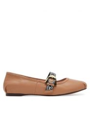 Coccinelle Baleriny E4 S15 19 01 01 Beżowy. Brązowe baleriny Coccinelle, bez wzorów, ze skóry, bez obcasa, bez zapięcia. Za 489.99 zł.