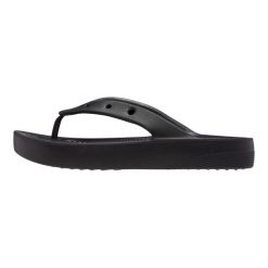 Japonki damskie Crocs Platform Flip. Czarne japonki Crocs, bez wzorów, z materiału, sportowe. Za 246.00 zł.