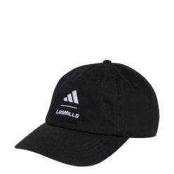 CZAPKA TYPU DAD CAP Z EFEKTEM SPRANIA LM. Białe czapki z daszkiem adidas, bez wzorów, z bawełny, klasyczne. Za 109.00 zł.