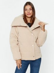 Vila Kurtka puchowa Sulitana 14087616 Beżowy Regular Fit. Brązowe kurtki Vila, bez wzorów, z puchu, bez kaptura. Za 169.99 zł.