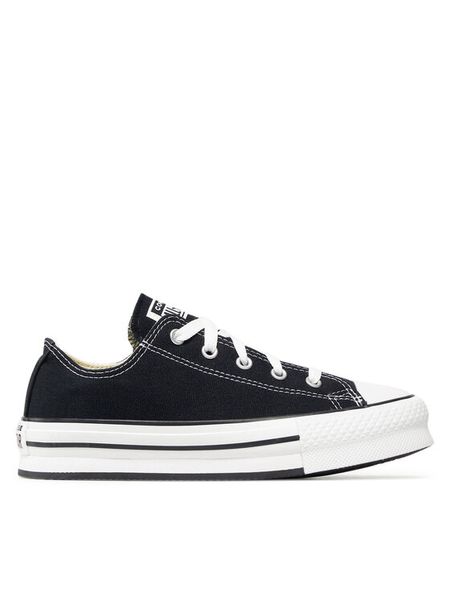 Converse Trampki Chuck Taylor All Star Eva Lift Ox 272857C Czarny. Czarne trampki Converse, bez wzorów, z materiału, retro, bez zapięcia. Za 219.99 zł.