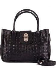 Lia Biassoni Skórzana torebka "Coscile" w kolorze czarnym - 26 x 17 x 12 cm rozmiar: onesize. Czarne torebki klasyczne Lia Biassoni, bez wzorów, z materiału, przez ramię, bez dodatków. Za 260.96 zł.