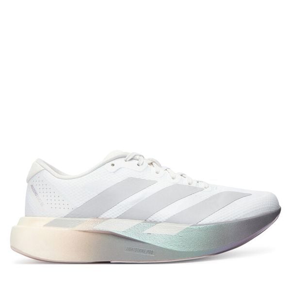 Buty do biegania adidas. Białe buty do biegania adidas, bez wzorów, bez zapięcia, do biegania. Za 584.99 zł.