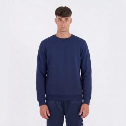 Bluza bawełniana Guros Play. Niebieskie bluzy bez kaptura ELPLAYER, xl, bez wzorów, z bawełny, bez kaptura, na fitness i siłownię. Za 80.00 zł.