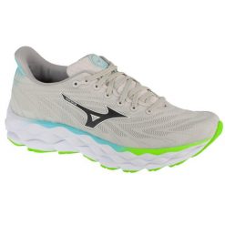 Buty do biegania unisex, Wave Sky 8. Białe buty do biegania Mizuno, bez wzorów, bez zapięcia, do biegania, mizuno wave. Za 699.99 zł.
