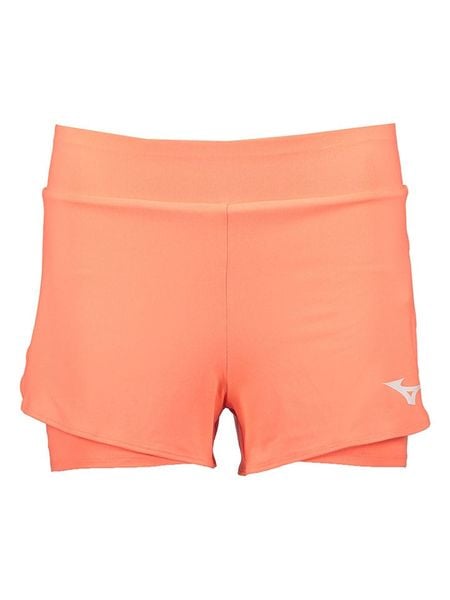 Mizuno Szorty funkcyjne w kolorze pomarańczowym rozmiar: L. Pomarańczowe szorty sportowe Mizuno, bez wzorów, outdoorowe. Za 74.46 zł.
