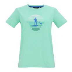 Koszulka Damska Filandra VX Sunset Paddleboard T-shirt. Zielone t-shirty Regatta, bez wzorów, casualowe, bez kołnierzyka, bez ramiączek. Za 67.99 zł.