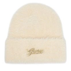 Czapka Guess. Białe czapki zimowe Guess, z aplikacjami. Za 154.99 zł.