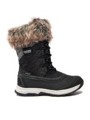 Icepeak Śniegowce Ansina 75261 100 I Czarny. Czarne śniegowce Icepeak, bez wzorów, z materiału, bez zapięcia. Za 699.99 zł.