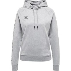 Damska bawełniana bluza z kapturem Hummel Move Grid. Czarne bluzy Hummel, xl, bez wzorów, z bawełny, z kapturem, na fitness i siłownię. W wyprzedaży za 225.00 zł.