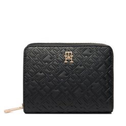 Portfel Tommy Hilfiger. Czarne portfele Tommy Hilfiger, bez wzorów. Za 299.99 zł.
