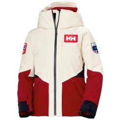 Damska kurtka narciarska z kapturem Helly Hansen Kvitfjell Race Ins. Brązowe kurtki narciarskie Helly Hansen, na zimę, bez wzorów, z kapturem, narciarskie. W wyprzedaży za 2,285.50 zł.