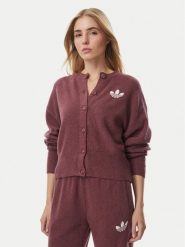 Adidas Kardigan Essentials IA4454 Różowy ciemny Loose Fit. Czerwone swetry adidas, s, bez wzorów, z syntetyku, bez ramiączek. Za 299.99 zł.