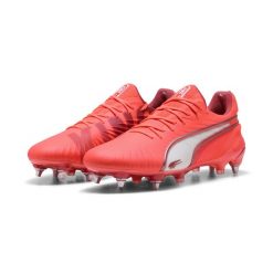 Buty piłkarskie KING ULTIMATE MxSG PUMA. Białe buty do biegania Puma, na wiosnę, bez wzorów, z dzianiny, bez zapięcia, do biegania. Za 482.90 zł.