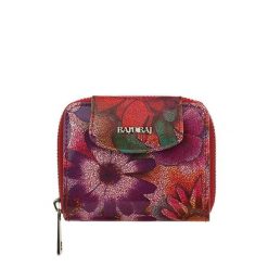 Dwustronny czerwony portfel damski BajuBaj ze skóry naturalnej PD1026s124. Czerwone portfele bez wzorów, ze skóry. Za 163.40 zł.