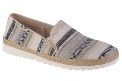 Buty do chodzenia damskie, Skechers Flexpadrille 3.0 - Serene Lines. Brązowe buty treningowe Skechers, bez wzorów, z materiału, przed kostkę, bez zapięcia, trekkingowe. Za 199.99 zł.