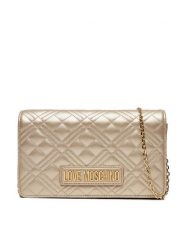 LOVE MOSCHINO Torebka JC4079PP1MLA196A Złoty. Żółte listonoszki Love Moschino, bez wzorów, ze skóry, bez dodatków. Za 389.99 zł.
