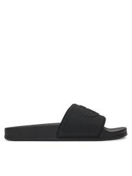 Liu Jo Klapki Kos BA5093 EX028 Czarny. Czarne klapki Liu Jo, bez wzorów, z tworzywa sztucznego, bez obcasa, bez zapięcia. Za 159.99 zł.