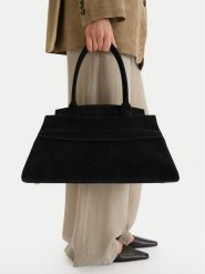 GINO ROSSI Torebka EO-LA224-19156A Czarny. Czarne torebki klasyczne Gino Rossi, bez wzorów, ze skóry, bez dodatków. Za 499.99 zł.