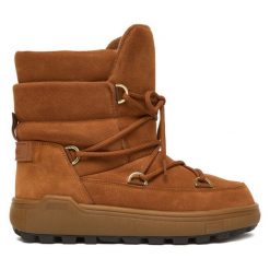 Śniegowce Bogner. Brązowe śniegowce Bogner, bez wzorów, bez zapięcia. Za 1,999.00 zł.