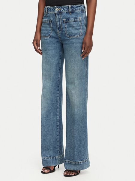 Liu Jo Jeansy UF6196 D4854 Niebieski Flare Fit. Niebieskie jeansy Liu Jo, bez wzorów, z bawełny. Za 729.99 zł.