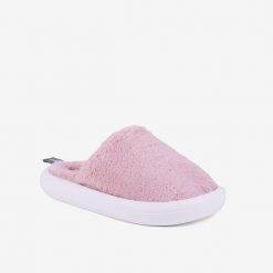 Damskie kapcie zimowe Coqui Homies. Czerwone kapcie Coqui, bez wzorów, z futra. Za 134.99 zł.