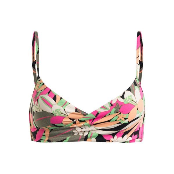 Stanik bikini z miseczkami dla Kobiety PRINTED BEACH CLASSICS Czarny. Czarne bikini Roxy, bez wzorów, z elastanu. Za 179.00 zł.