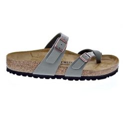 Klapki Birkenstock Mayari Damskie. Szare klapki Birkenstock, bez wzorów, z materiału, bez obcasa, bez zapięcia. Za 695.00 zł.