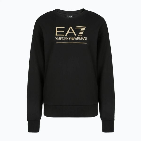 Bluza damska EA7 Emporio Armani Train Visibility. Czarne bluzy z kapturem EA7 Emporio Armani, m, bez wzorów, z bawełny, bez kaptura, na fitness i siłownię. Za 359.99 zł.