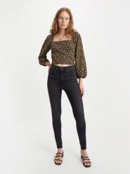 Levi's Dżinsy "Mile" - Super Skinny fit - w kolorze antracytowym rozmiar: W25/L30. Czarne jeansy Levi's, l, z aplikacjami, klasyczne, z podwyższonym stanem. Za 180.49 zł.