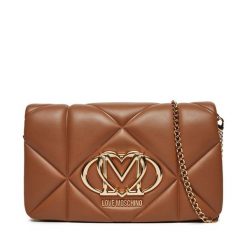 Torebka LOVE MOSCHINO. Brązowe listonoszki Love Moschino, bez wzorów, bez dodatków. Za 489.99 zł.
