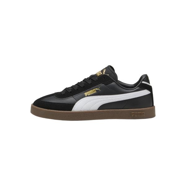 Buty na co dzień damskie PUMA CLUB II skóra. Czarne buty treningowe Puma, bez wzorów, z gumy, bez zapięcia, trekkingowe. Za 263.00 zł.
