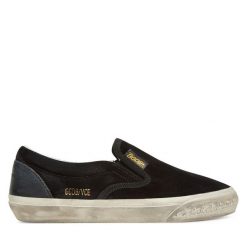 Tenisówki GOLDEN GOOSE. Czarne trampki GOLDEN GOOSE, bez wzorów, bez zapięcia. Za 1,369.00 zł.