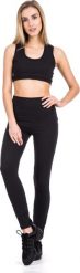 RENNWEAR Legginsy damskie sportowe z wysokim stanem - czarny 158 cm / XS. Czarne legginsy RENNWEAR, bez wzorów, sportowe. Za 84.00 zł.