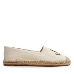 Espadryle LAUREN RALPH LAUREN. Brązowe espadryle Lauren Ralph Lauren, bez wzorów, bez obcasa. Za 559.99 zł.