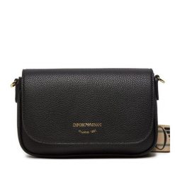 Torebka Emporio Armani. Czarne listonoszki Emporio Armani, bez wzorów, bez dodatków. Za 519.99 zł.