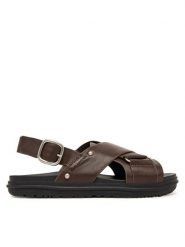 EMU Australia Sandały Faye W13246 Brązowy. Brązowe sandały Emu Australia, bez wzorów, ze skóry, bez obcasa, na płaskiej podeszwie, bez zapięcia. Za 468.99 zł.