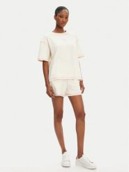 HUGO Piżama Nite 50543530 Beżowy Relaxed Fit. Brązowe piżamy Hugo, xs, bez wzorów, z bawełny, bez kołnierzyka, bez ramiączek. Za 379.99 zł.