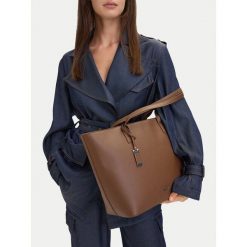 Torebka JENNY. Brązowe torebki klasyczne Jenny, bez wzorów, bez dodatków. Za 139.99 zł.