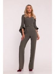 Stylove Kombinezon w kolorze khaki rozmiar: L. Brązowe kombinezony Stylove, l, bez wzorów, z tkaniny, bez kołnierzyka, bez ramiączek. Za 304.95 zł.
