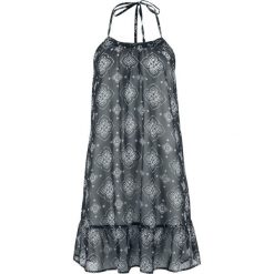 Sukienka plażowa bonprix czarno-biały z nadrukiem. Sukienki marki Marie Zélie. Za 74.99 zł.
