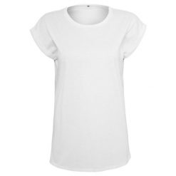 T-shirt Damski Slim Basic. Czarne t-shirty BUILD YOUR BRAND, s, bez wzorów, sportowe, bez kołnierzyka, bez ramiączek. Za 67.99 zł.